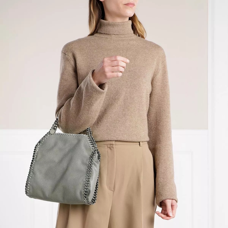Stella McCartney Tote Mini Falabella 3Chains Light Grey(Image 2)