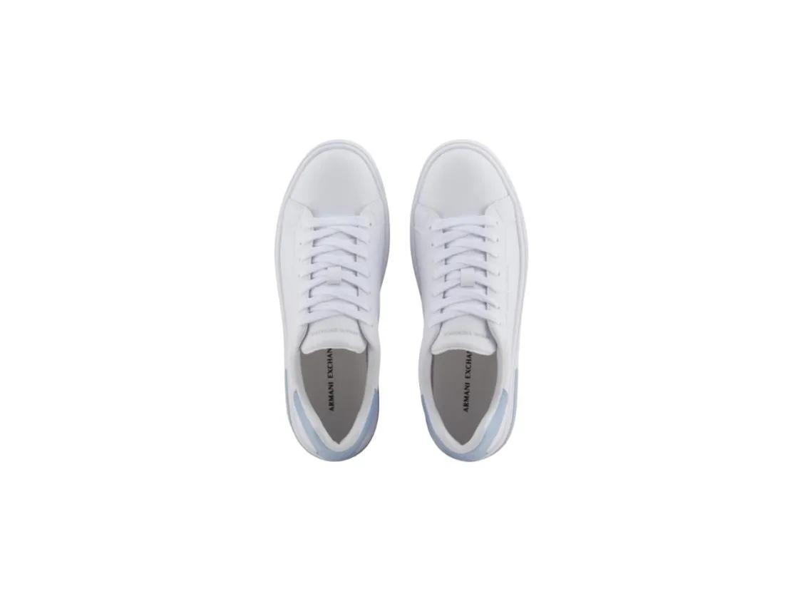 Thumbnail - Armani Exchange Low-Top Sneaker - Low-Cut Lace-Up Sneakers With Subtle Accent Detail - Gr. 40 (EU) - in Weiß - für Damen