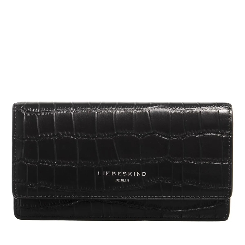 Liebeskind Berlin Seasonal Noos New Croco Black Overslagportemonnee