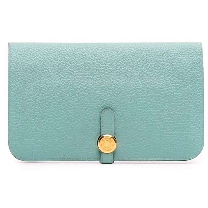 Hermès Geldbörse Togo Dogon Duo Wallet GM blau