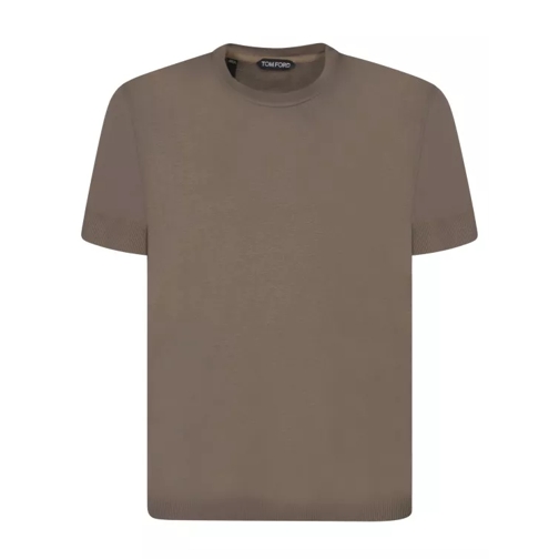 Tom Ford Cotton Blend T-Shirt Brown 