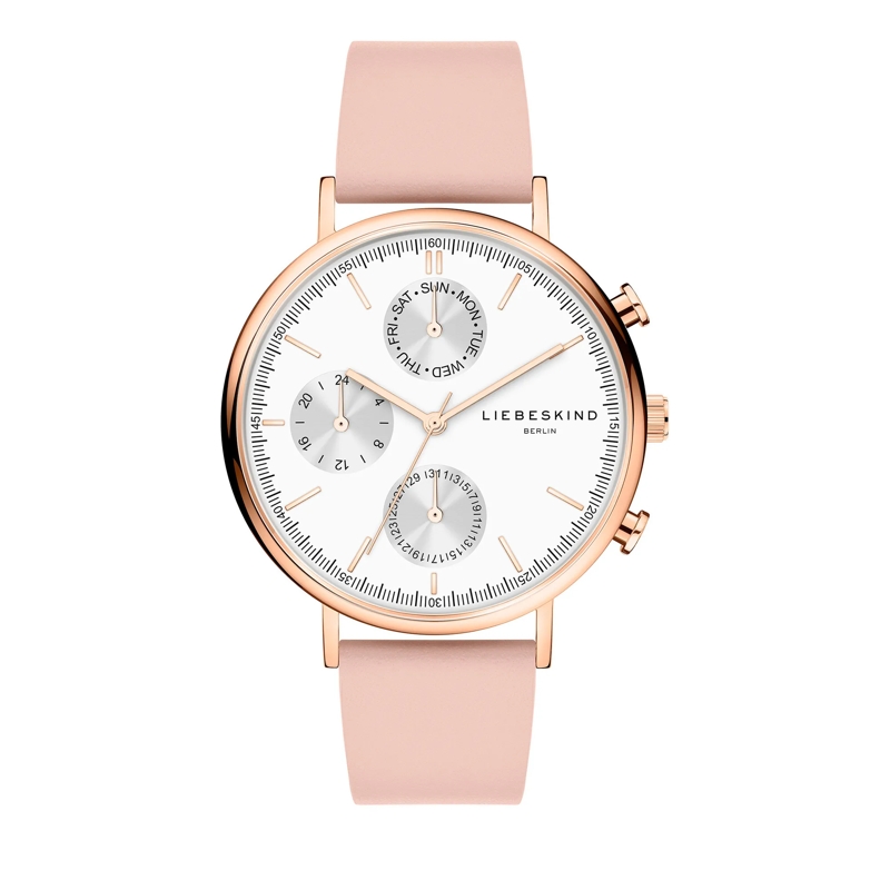 Liebeskind Berlin Automatikuhr Echtleder Armbanduhr nude