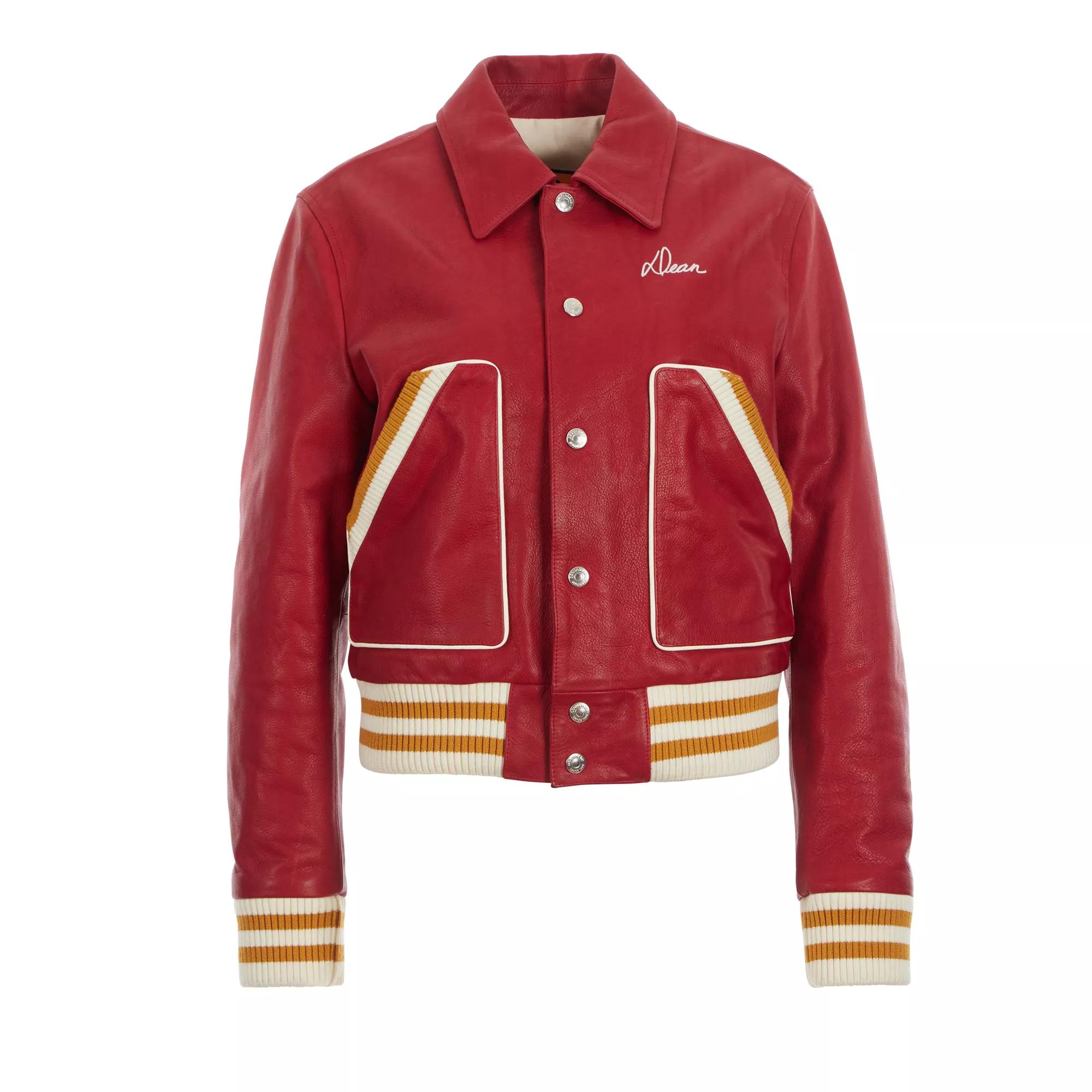 Dsquared2 - Lederjacke - Größe I40 - rot