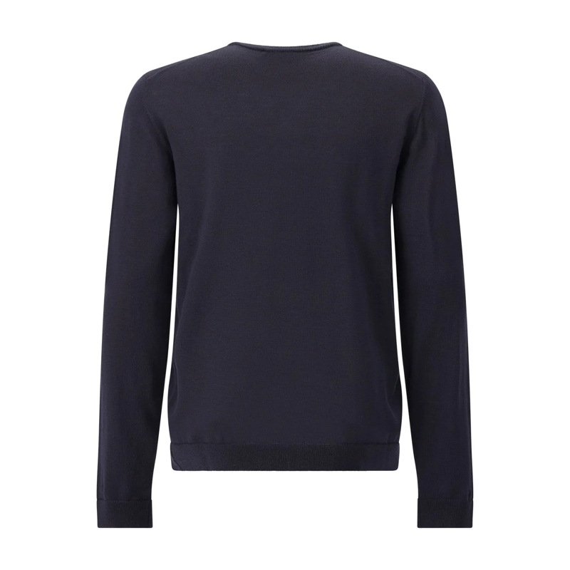 Roberto Collina T-Shirt Strickpullover mit V-Ausschnitt schwarz(Image 2)