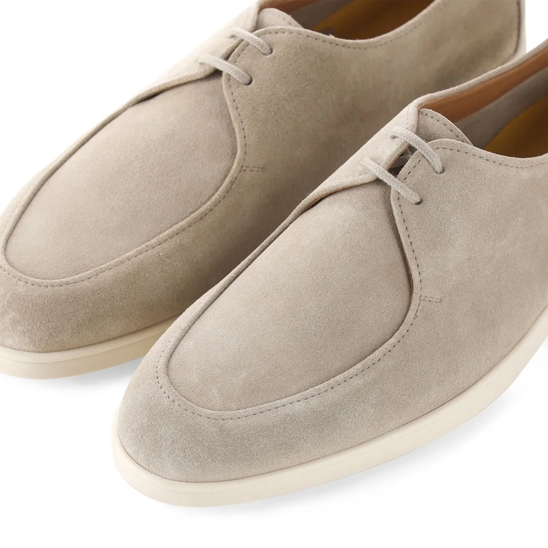 Doucal's Schnürschuhe Schnürschuhe aus Veloursleder beige(Image 3)