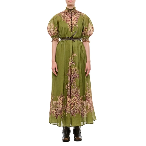 Zimmermann Maxi Jurken Ottie Swing Maxi Dress Green