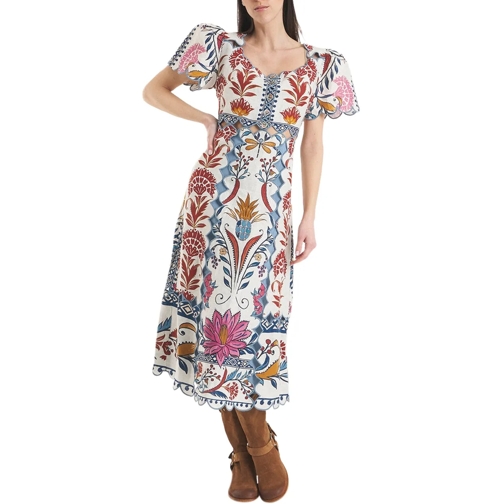 Farm Rio Robes midi Maxi dress with print and cut-outs beige (Image 2)