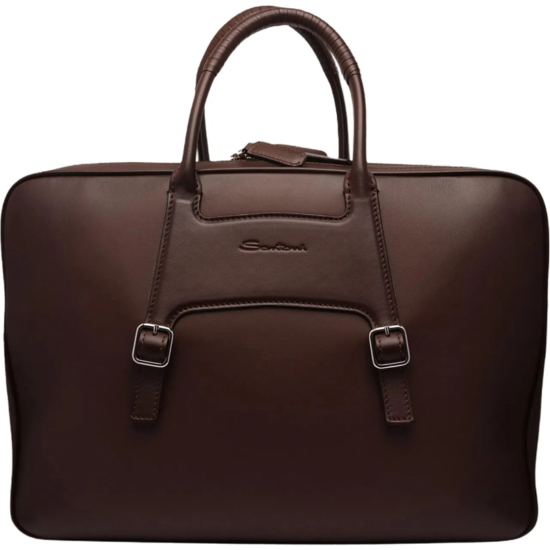 Santoni Laptoptasche Laptoptas Bruin braun
