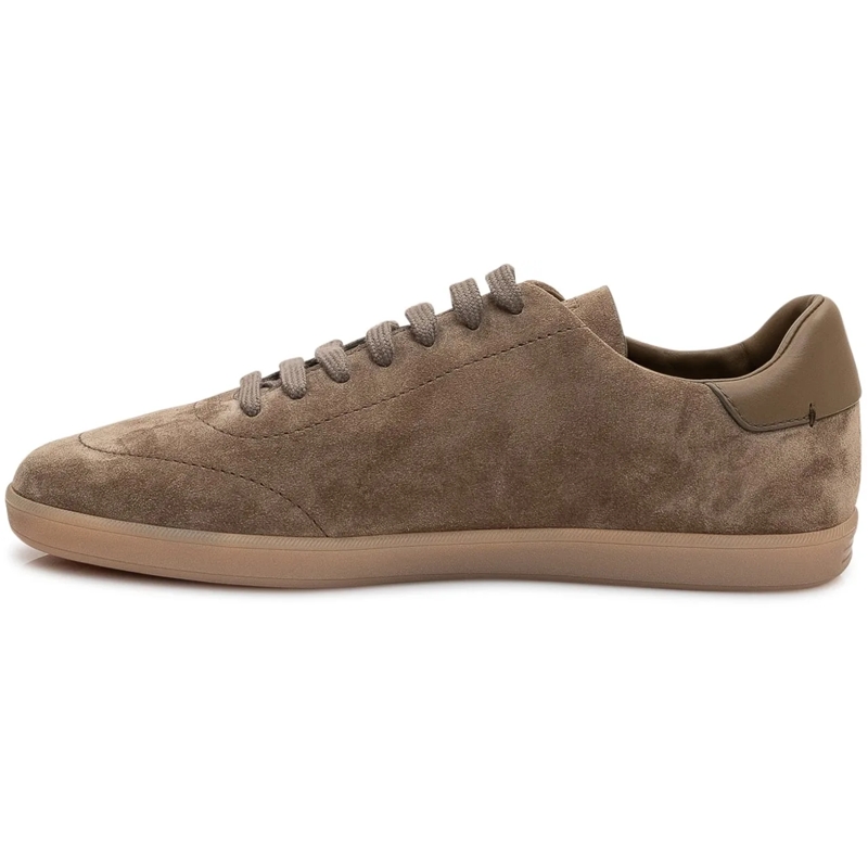 Zegna Low-Top-Sneaker Sneakers 232 Low Top in Pelle Scamosciata con Lacc taupe(Image 4)