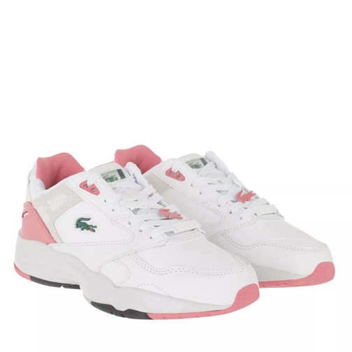 Lacoste Storm 96 Lo     White Dark Pink Low-Top Sneaker