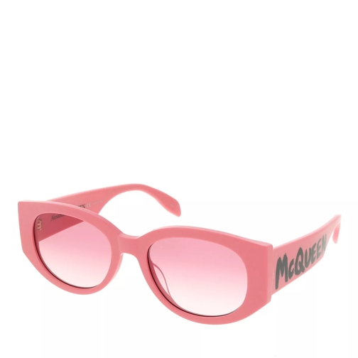 Alexander McQueen AM0330S-004 54 Sunglass Woman Acetate Pink-Pink-Pink Sonnenbrille
