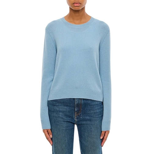 Lisa Yang Pullover Mable Roun Neck Cashmere Sweater Blue