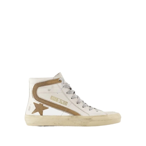 Golden Goose Low-Top Sneaker Slide Sneakers - Leather - White Neutrals