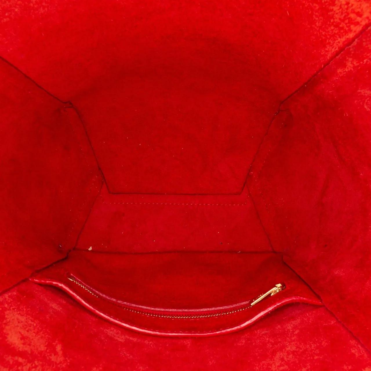 Thumbnail - Celine Hobo Bags - 2017 Small Leather Seau Sangle Bucket Bag - Gr. unisize - in Rot - für Damen
