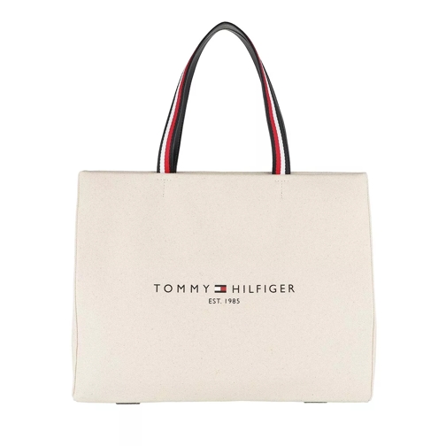 Tommy Hilfiger Tommy Shopper Tote Bag Beige Rymlig shoppingväska