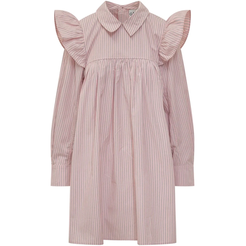 GANNI Minikleid Mini abito con volant rose