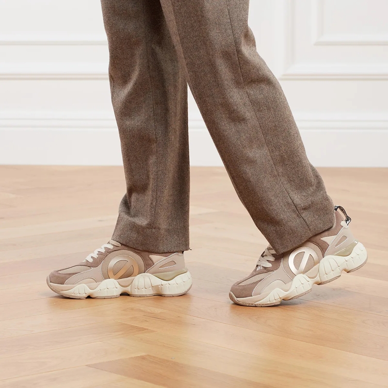 No Name Low-Top-Sneaker Krazee Runner W Moka/Taupe/Taupe(Image 3)
