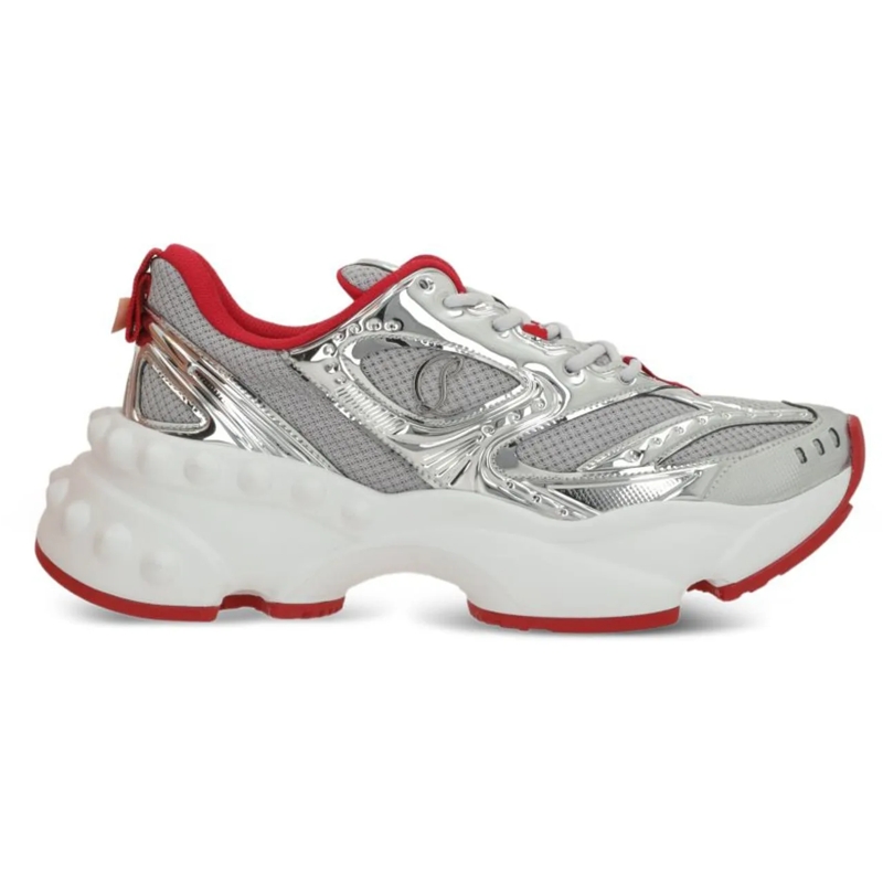 Christian Louboutin Low-Top-Sneaker Sneakers Silver silber