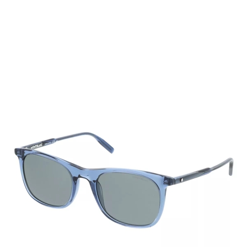 Montblanc MB0007S-004 53 Sunglass MAN ACETATE BLUE Sonnenbrille