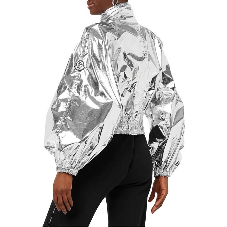 Moncler X Alicia Keys Flatbush Windbreaker Jacket silber