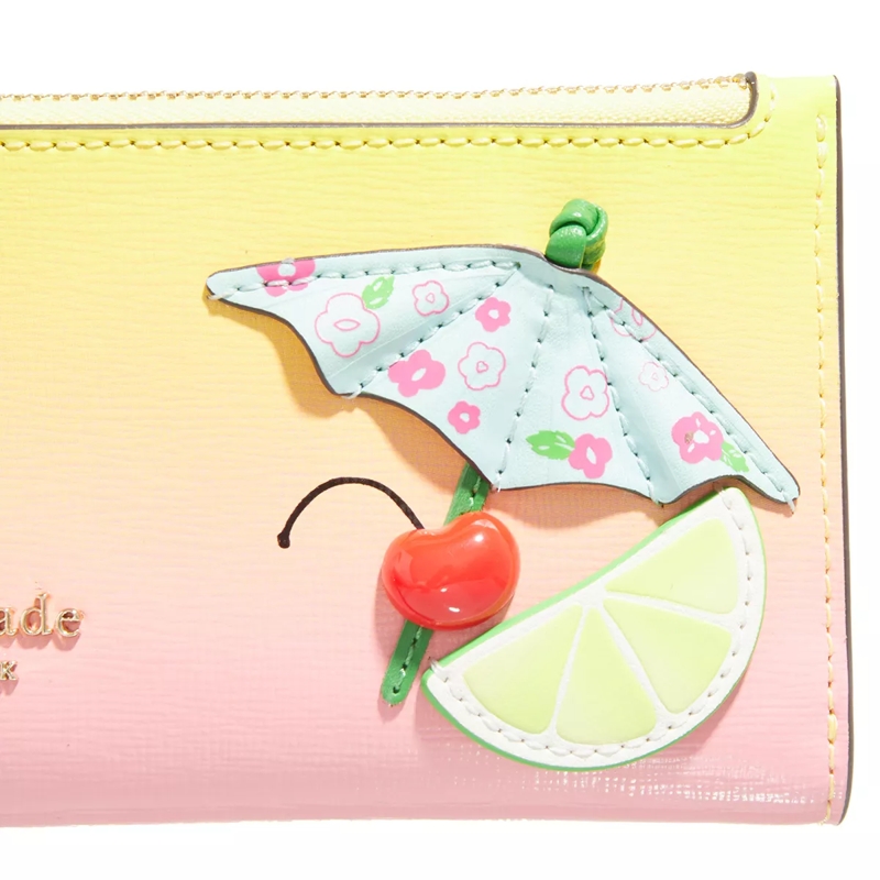 Kate Spade New York Bi-Fold-Portemonnaie Playa Ombre Saffiano Leather Small Slim Bifold Wal multi(Image 4)