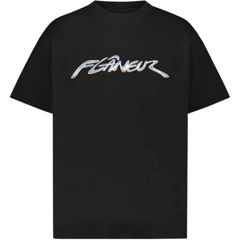Flâneur T-shirt Chrome T-Shirt | Black schwarz