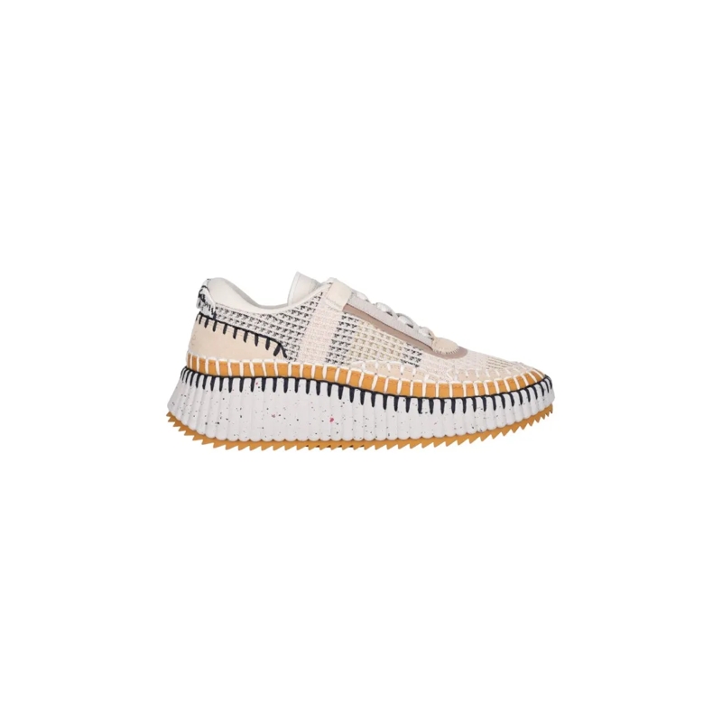 Chloé Low-Top-Sneaker "Nama" Sneakers – Beige Neutrals
