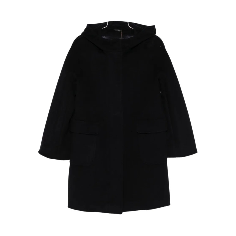 CINZIA ROCCA Manteau d'hiver Cinzia Rocca Nero Coat With Hood Black