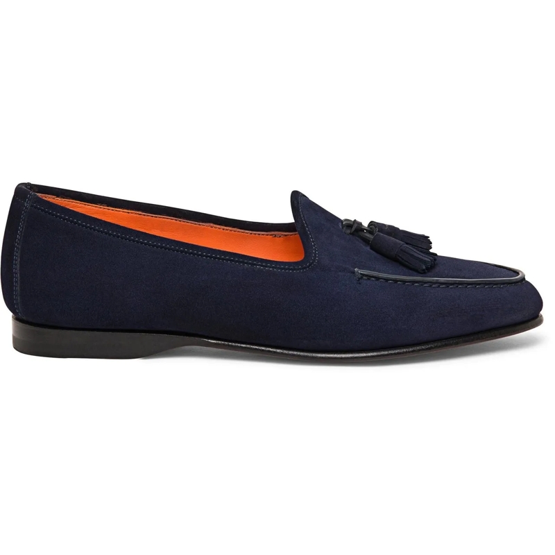 Santoni Mocassin Men?s Andrea tassel loafer weiß