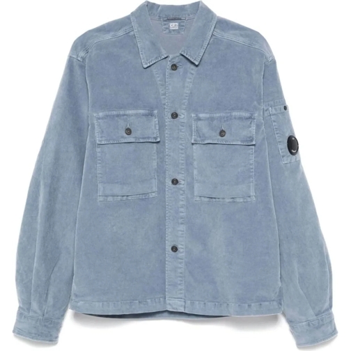 CP Company Legere Oberteile shirtjacekt blue blau