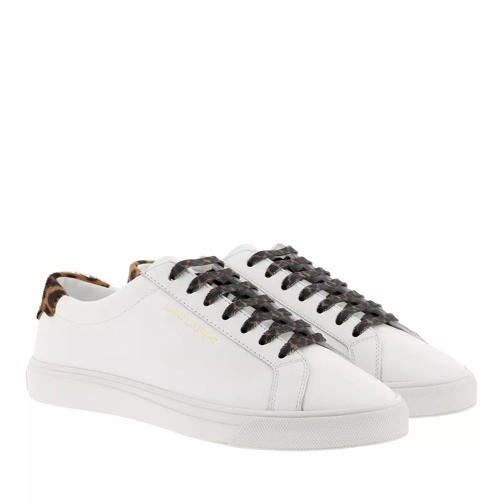Saint Laurent Andy Sneaker Smooth Leather Optic White lage-top sneaker