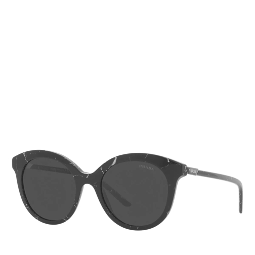 Prada Woman Sunglasses 0PR 02YS Black Marble Lunettes de soleil