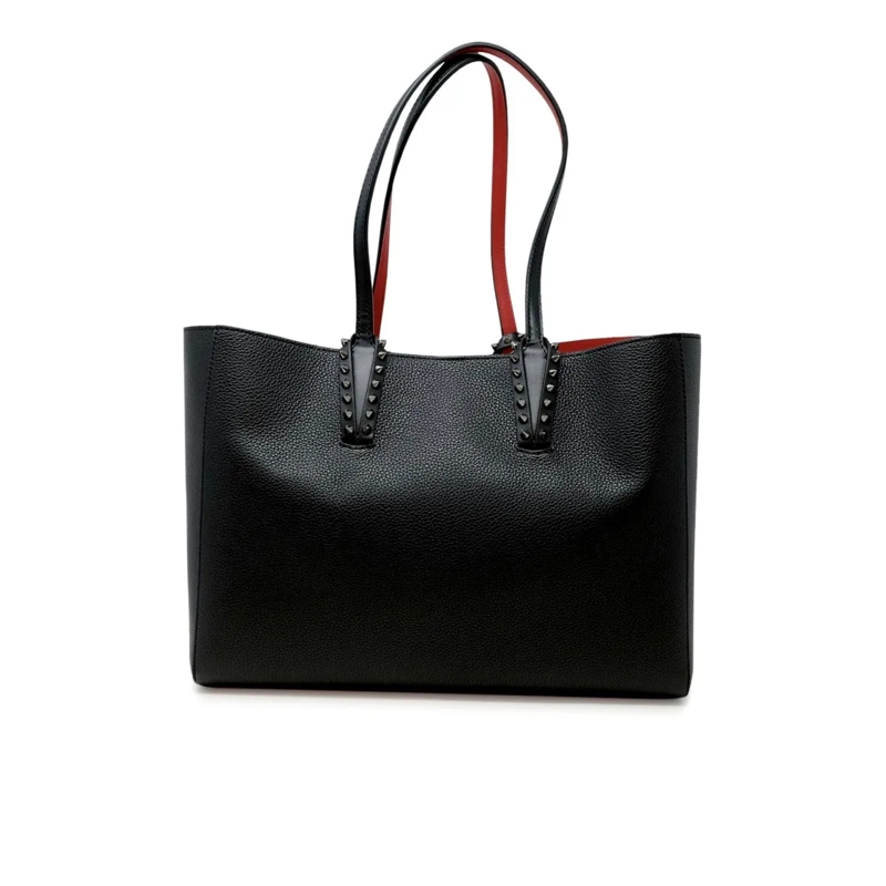 Christian Louboutin Schultertasche Black Calf Leather Cabata Soft Small Bag Black