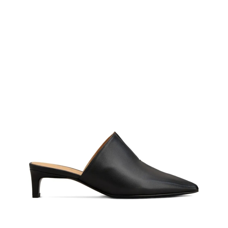 Tod's Mules Pointed Toe Slip-On Sandals Black