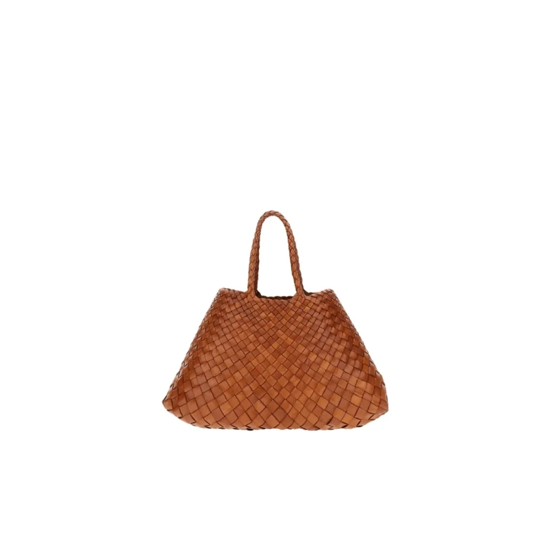 DRAGON DIFFUSION Fourre-tout Handwoven Buffalo Calf Leather Tote With Textured  Brown