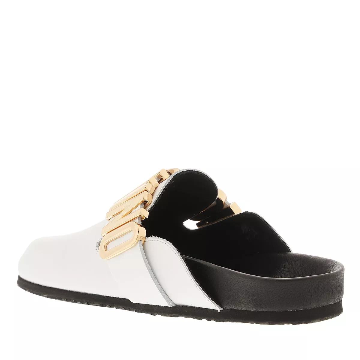 Moschino m plaque online sandals