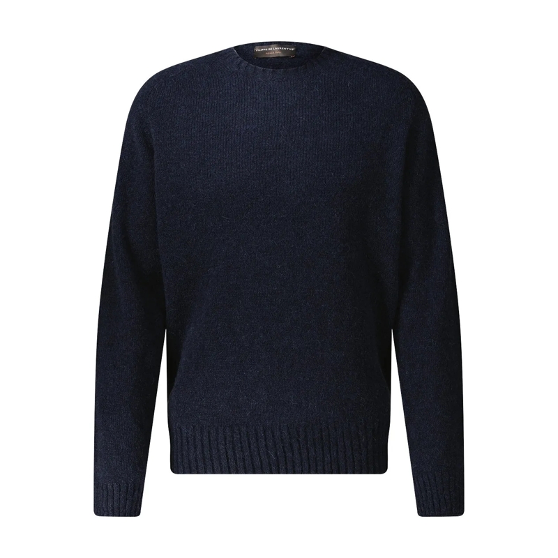 FILIPPO DE LAURENTIIS Pull Pullover aus Alpaka-Woll-Mix orange(Image 7)