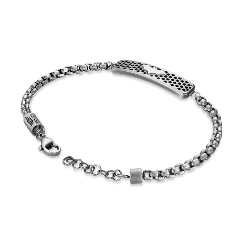 Police Armband Armband Batman- Herrenarmband- Farbe: silber-  silber(Image 2)