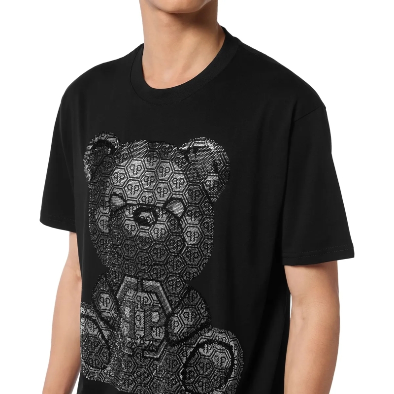 Philipp Plein T-Shirt T-Shirt Rundhalsausschnitt Ss Teddy schwarz(Image 5)