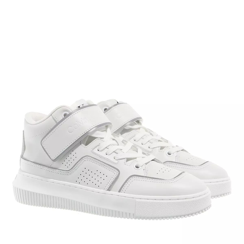 Calvin Klein High-Top-Sneaker Chunky Cupsole Laceup Mid M White/Silver