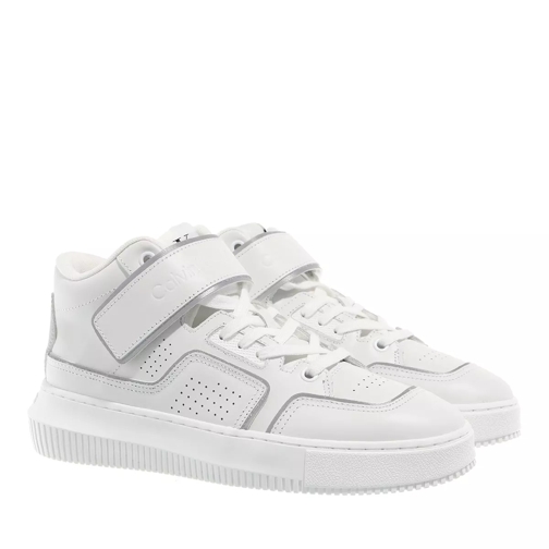 Calvin Klein Chunky Cupsole Laceup Mid M White/Silver High-Top Sneaker