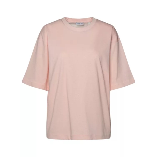 Burberry Pink Cotton T-Shirt Pink 