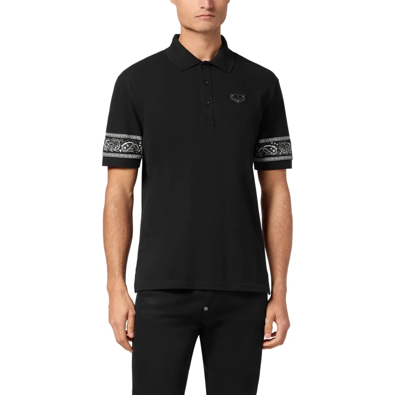 Philipp Plein Top Poloshirt Gothic Plein schwarz(Image 4)
