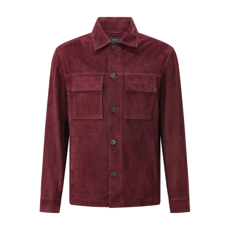 Arma Blazer Jacke Mex aus Lammleder Dunkelrot