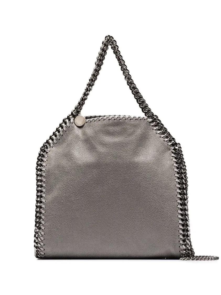 Stella McCartney Tote - Eco Shaggy Deer Mini Tote Bag - Gr. unisize - in Grau - für Damen