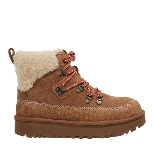 UGG Winter Boots Classic Alpine Lace-Up Beige