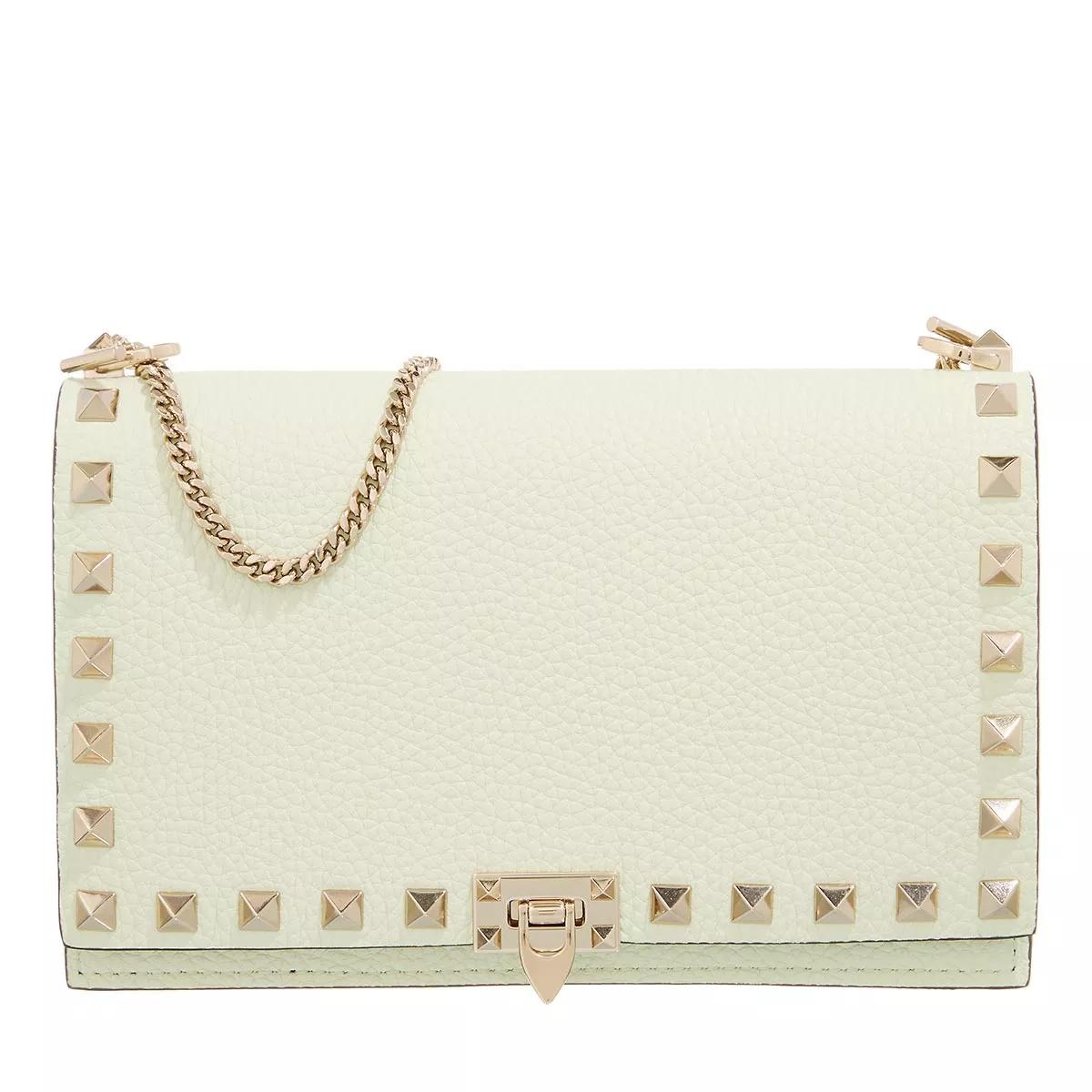 Valentino Garavani Crossbody Bags - Mini Bag Rockstud Platinum Studs - Gr. unisize - in Grün - für Damen