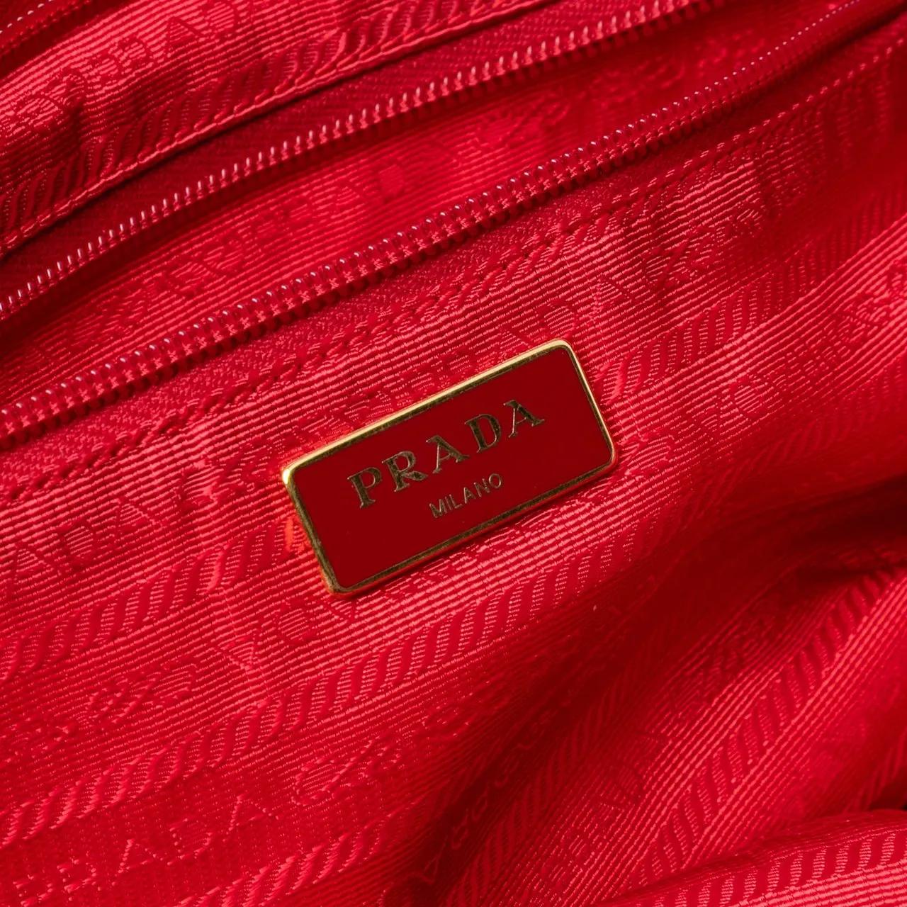 Thumbnail - Prada Hobo Bags - Tessuto Satchel - Gr. unisize - in Rot - für Damen