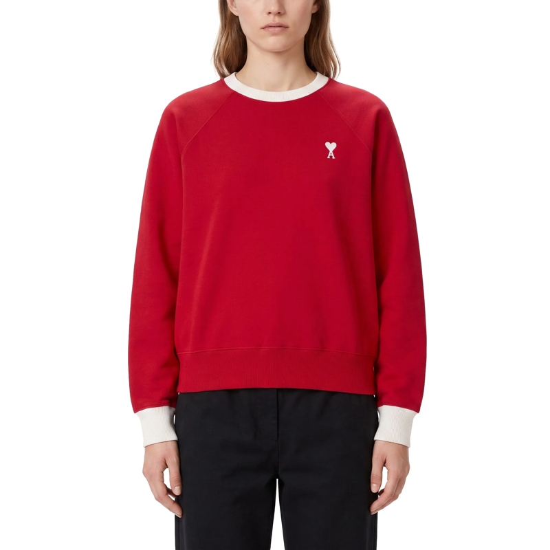 AMI Paris  Sweatshirt aus Baumwolle rot(Image 2)
