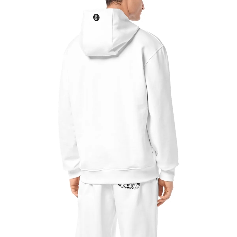 BILLIONAIRE Top Hoodie Baroque weiss(Image 2)